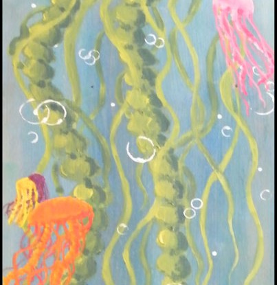 Art: Completed Jellyfish Painting by Grimmiechan