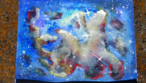 Art: Watercolor Nebula by Grimmiechan