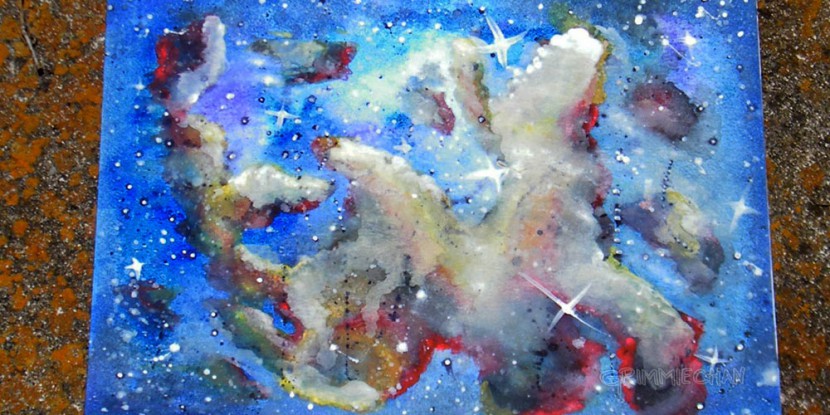 Art: Watercolor Nebula by Grimmiechan