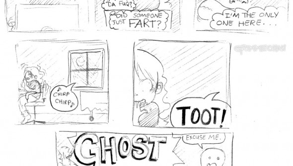 Art: Comic - Ghost Fart by Grimmiechan