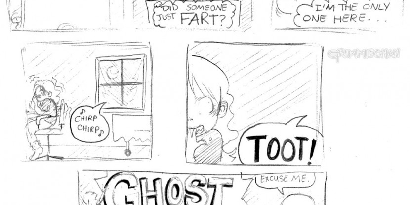 Art: Comic - Ghost Fart by Grimmiechan