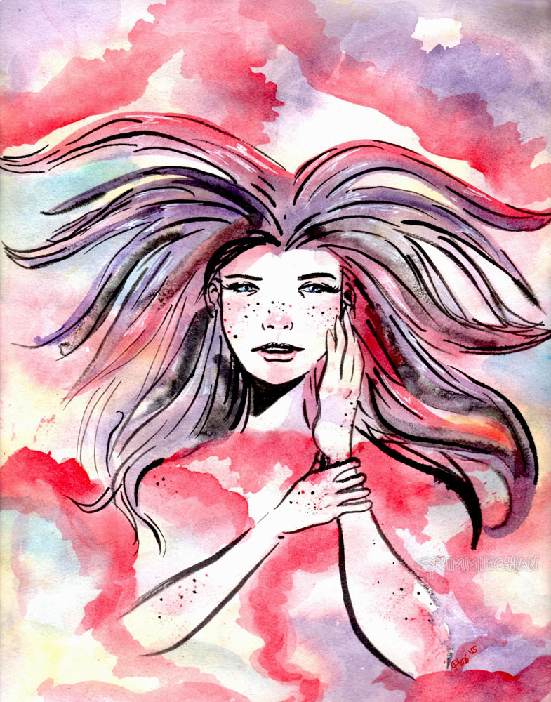 hairgirlwatercolor