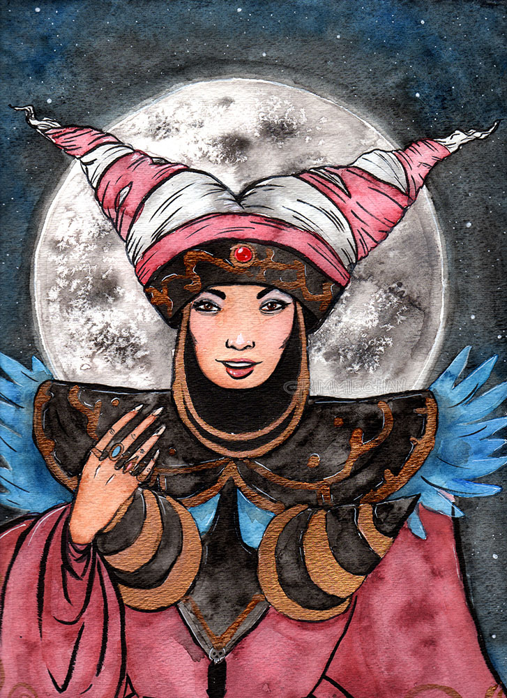 Art: Rital Repulsa (Power Rangers Fanart) Watercolor Painting by Grimmiechan